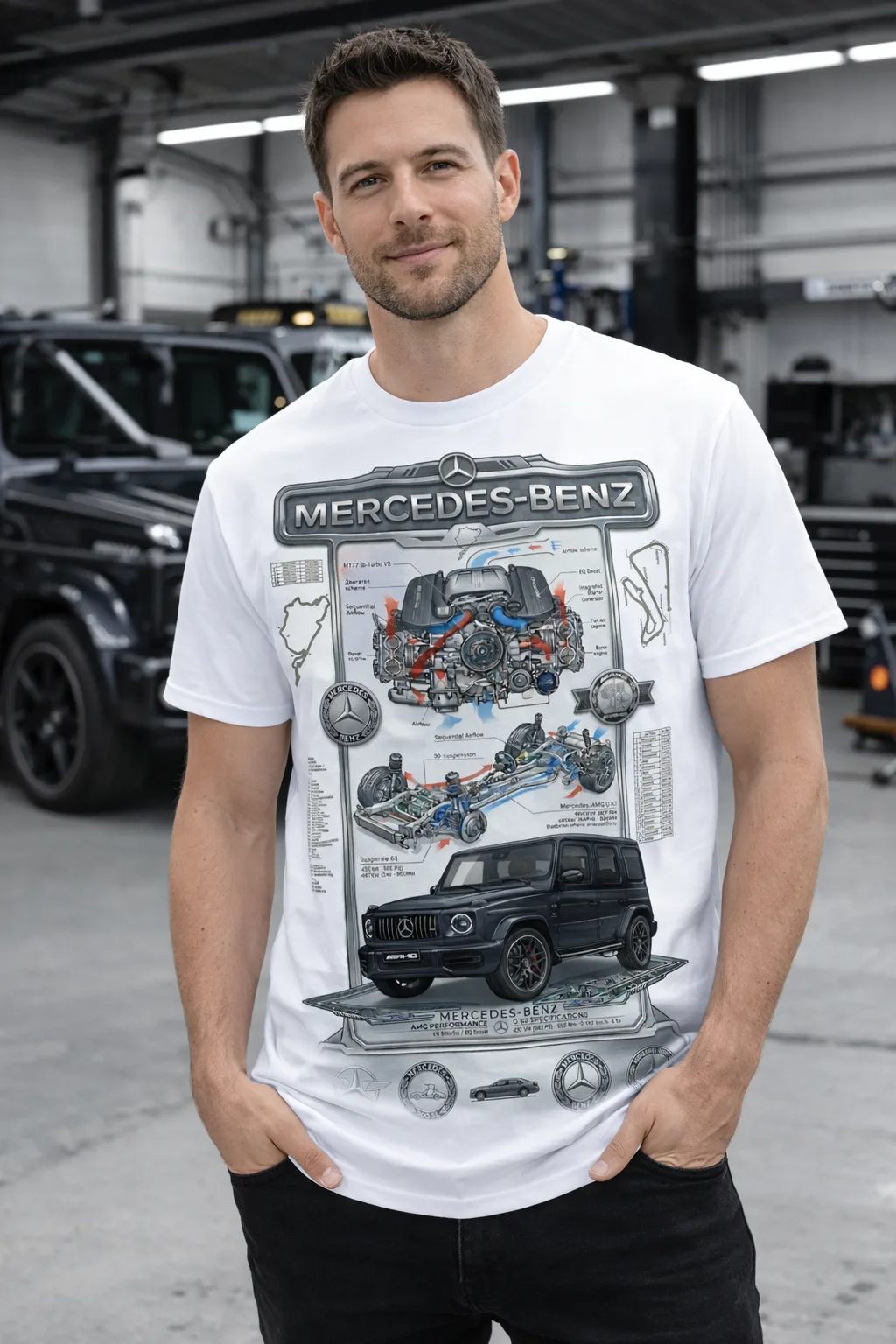 Мъжка тениска Mercedes-Benz G-Class AMG Performance