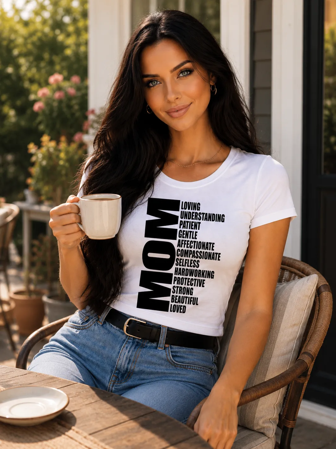 Дамска Тениска „MOM – Силата на една майка“