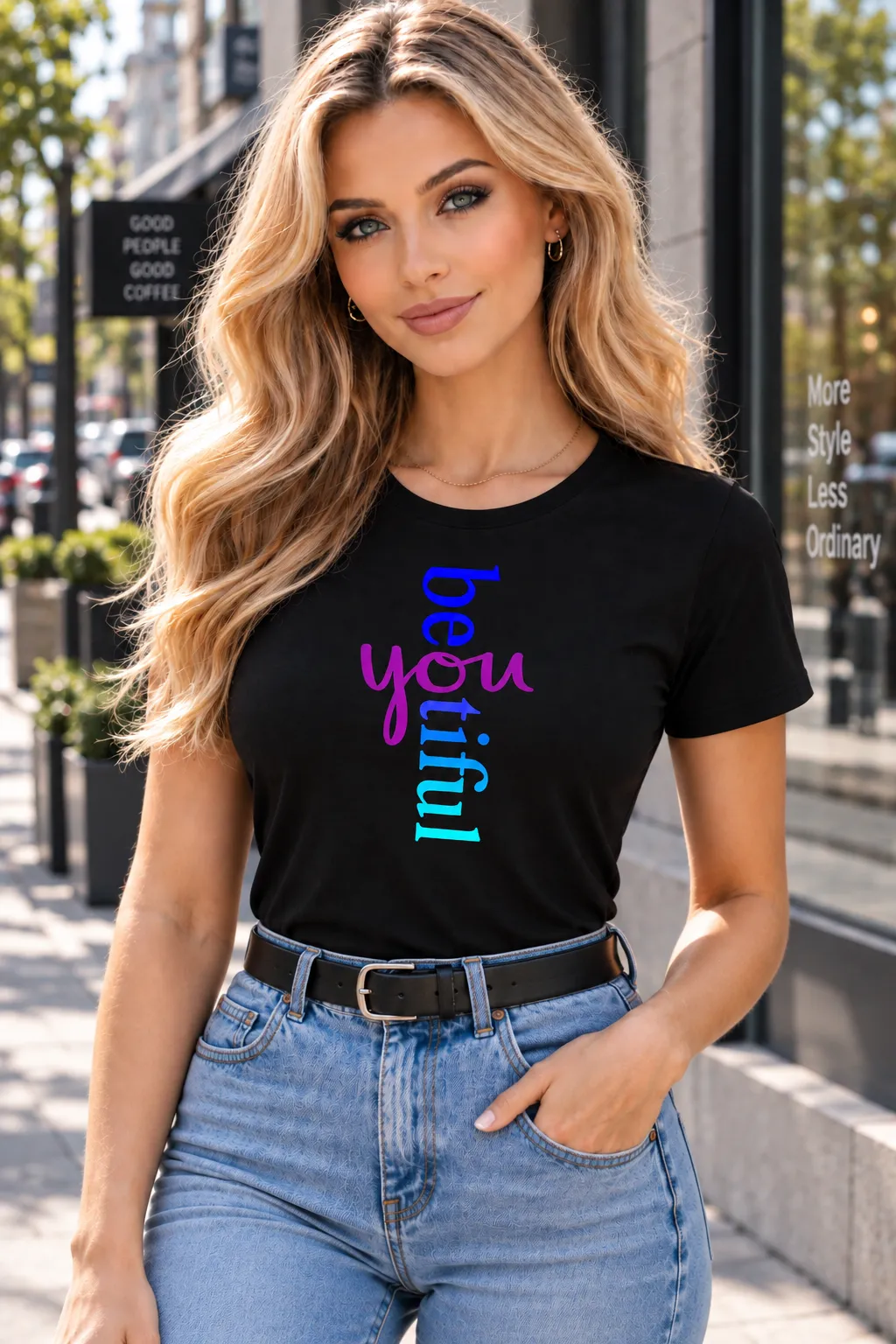 Дамска тениска „Be You Tiful“ COLOR